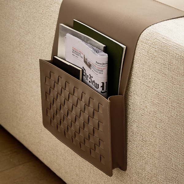 [수납 특가] 포쉬 위빙 소파사이드포켓_브라운