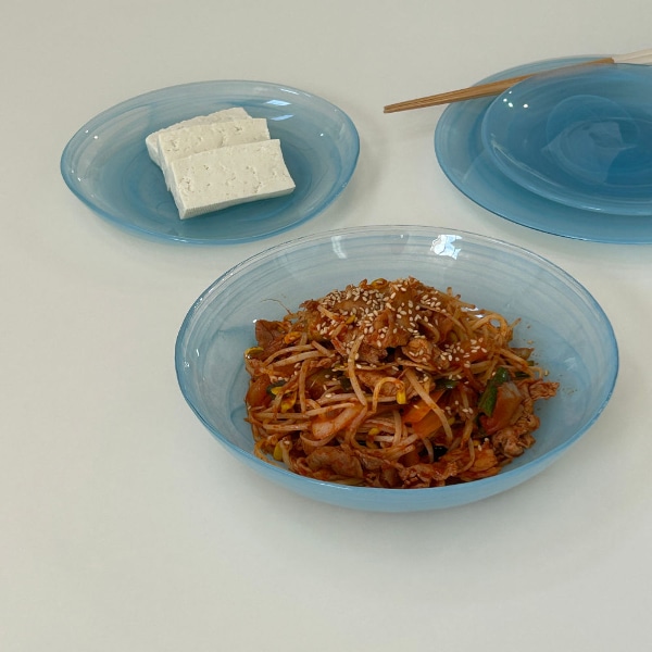 샐러드디쉬 20cm 터쿼즈