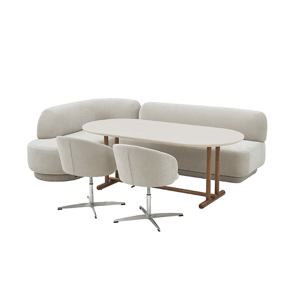 알로 LDK 세라믹테이블 세트 코너/기능형 180cm (좌우 택1)