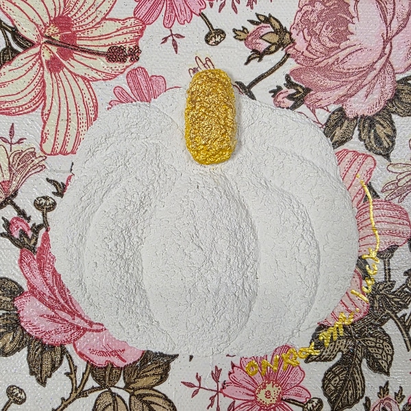 황금호박 복덩어리 - 핑크플라워 (15x15cm) 원화 / 온람 작가