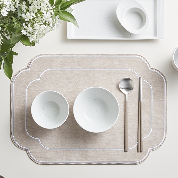 [기프트 특가] 베르 클리프 자수테이블매트 4P (컬러 택1)