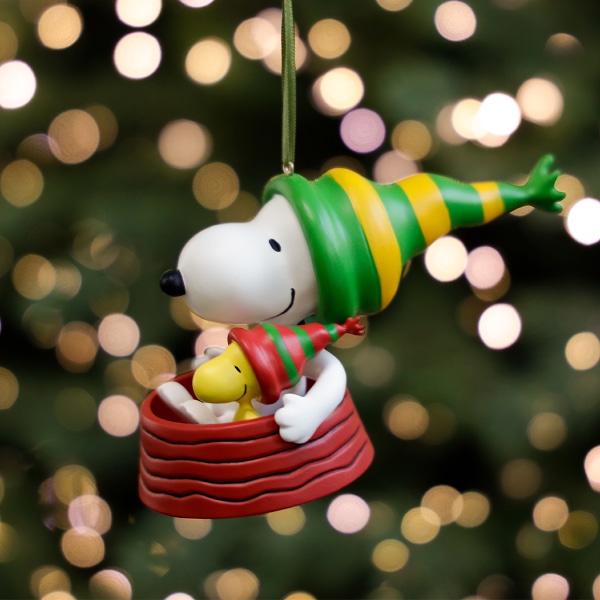 [피너츠 공식 콜라보] 크리스마스 레진 오너먼트 - 스누피&우드스톡