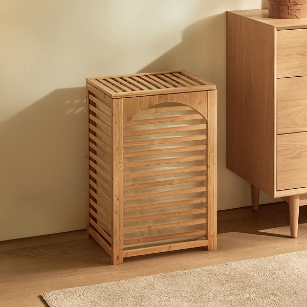 [금주의 특가] 뱀부 원목 런드리햄퍼