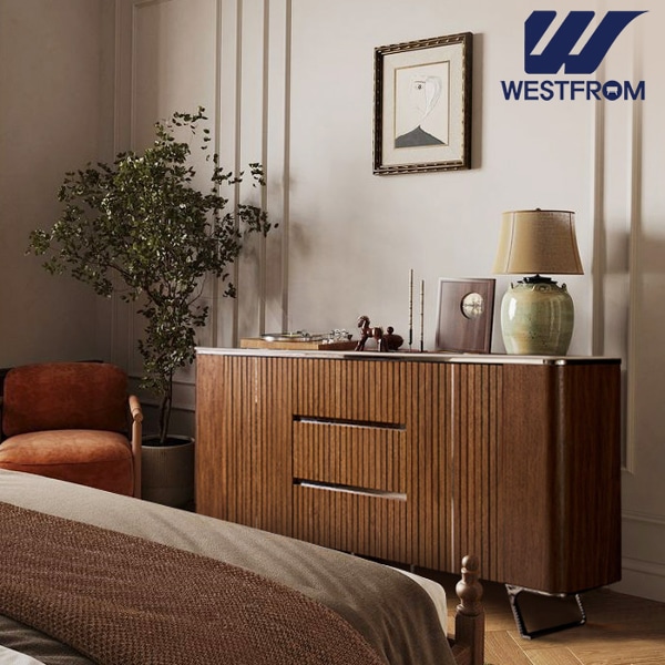 럭셔리 와이드체스트 1600 세라믹상판 브리즈 수납장