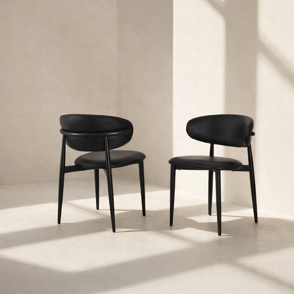 네로 편한 식탁의자 기능성 가죽 인테리어 철제 카페 의자