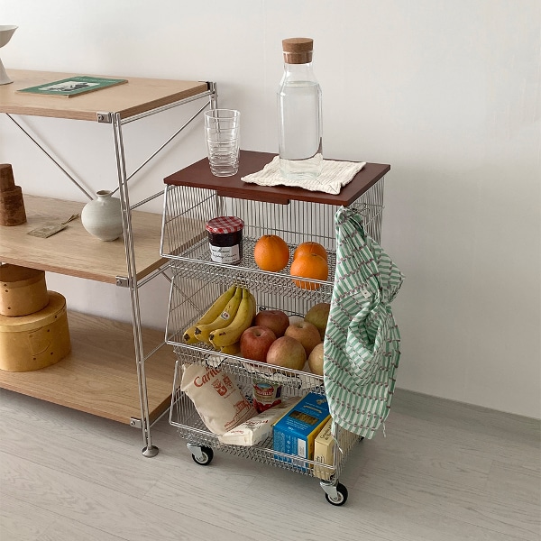 리틀 3단 바스켓 트롤리