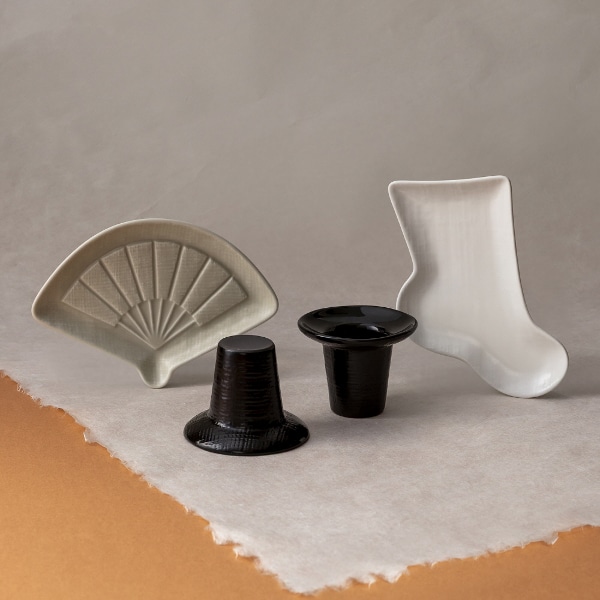 [국가유산진흥원x쓰임] 선비의 멋 주안상세트 4P (술잔2P+접시2P) 사은품증정