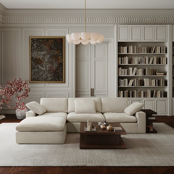 캄포구스50 클래식 4인소파 카우치형 (컬러 택1)