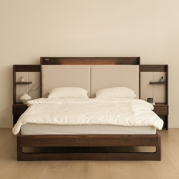 사하라 원목 호텔 침대프레임 K LK