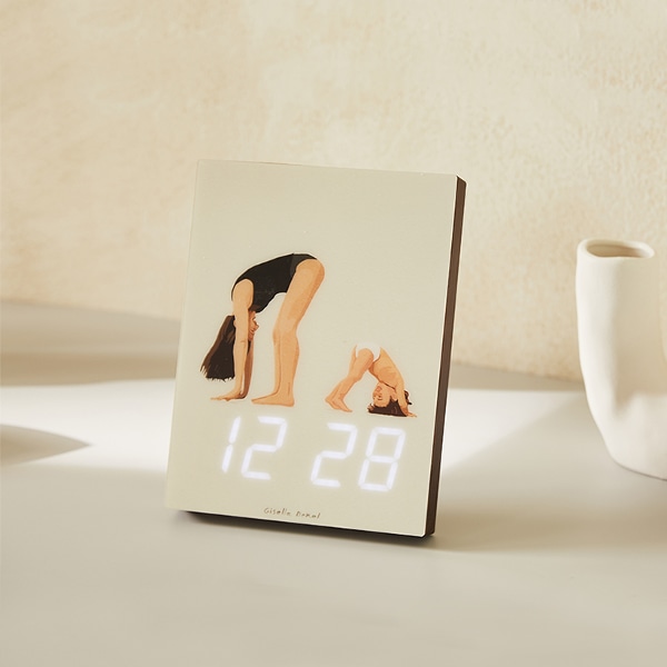 [기프트 특가] 지젤데켈 LED시계_Mother Daughter 