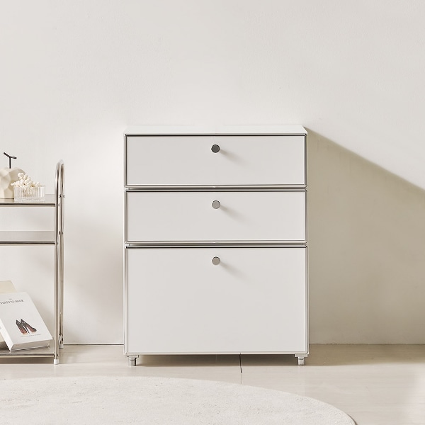 [GUUD ONLY] 에어라인 미드센추리 모듈 3단 서랍장 600