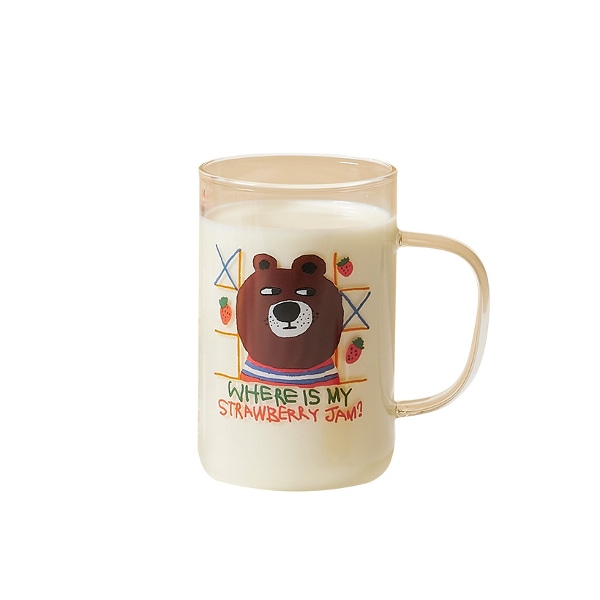 [by CASAMIA] 플라베어 내 딸기잼 누가 먹었어 내열유리컵 355ml