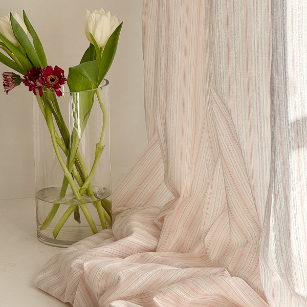 미뇽 레이스 자수 커튼 2COLOR