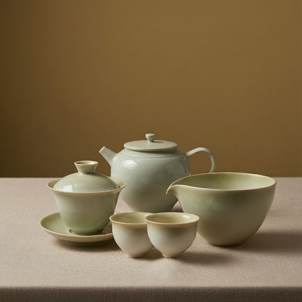 초목재유5p 다관 티잔 숙우 개완