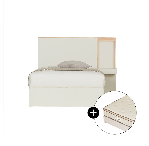[by CASAMIA] 휴이드 모헨 수납침대 SS(패널 1EA)+펠리체 매트리스 유로탑