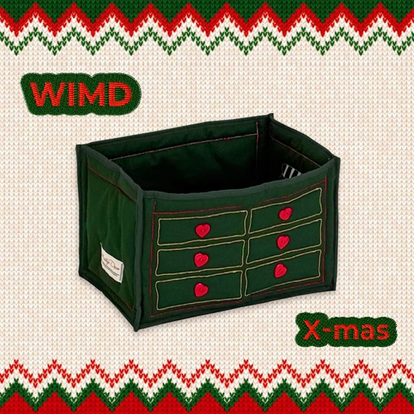 오브젝트엠 윔드 패브릭 수납함(그린)