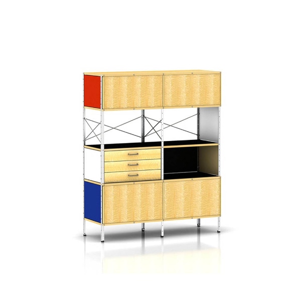 Eames Storage Unit 4x2 (Multi/ Zinc)
