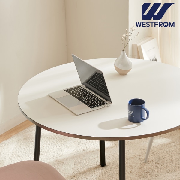 모던 콤마) 원형 LPM 1000 식탁 테이블 (분채도금 Leg)