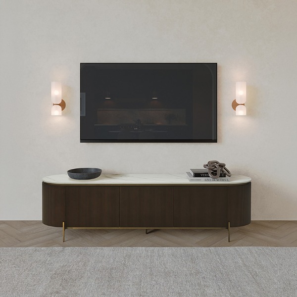 뉴올비아 AV장 200cm_브라운