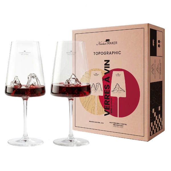 마운틴 와인잔 그랜드캐년&마테호른 400ml 2세트
