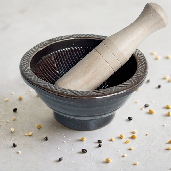 여주 도예공방 도자기 절구세트 이유식 깨갈이