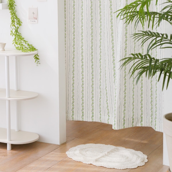 애플 그린티 린넨 바람막이 현관커튼(140cmx200cm)