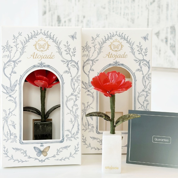 천연 옥꽃 럭키제이드 카네이션