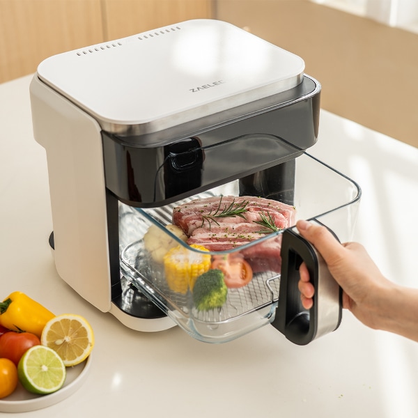 글라스 에어프라이어 5.5L