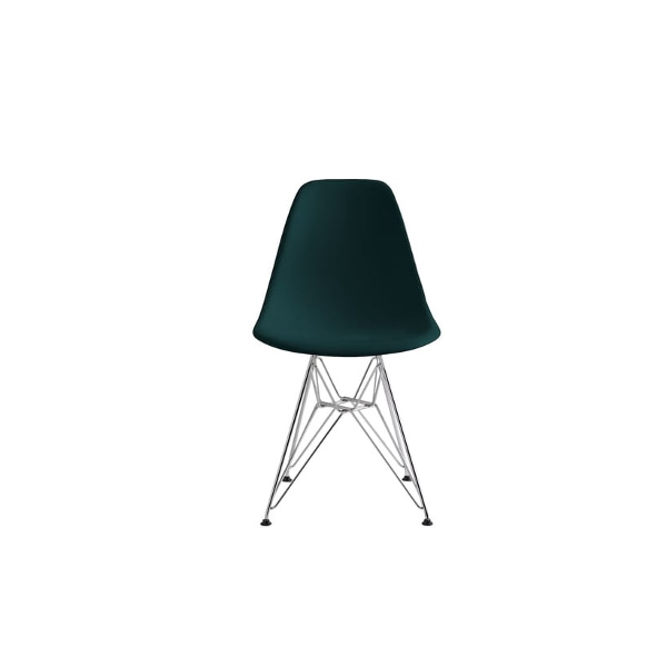 Eames Molded Plastic Side Chair (Evergreen)