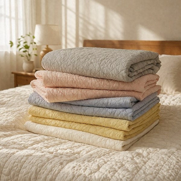 샤르르 린아 80수 피그먼트 워싱 여름이불 겸 패드 2size 5컬러