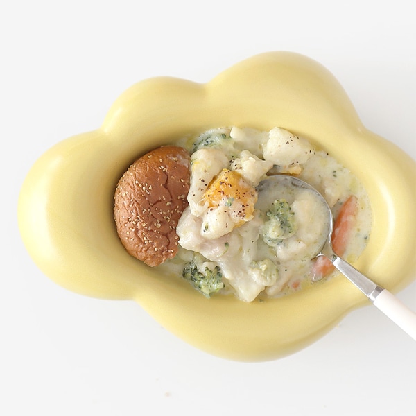 구름 타원볼 옐로 22cm