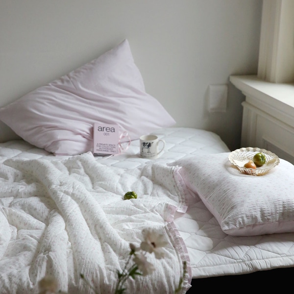 라이트 체크 가든 차렵이불세트