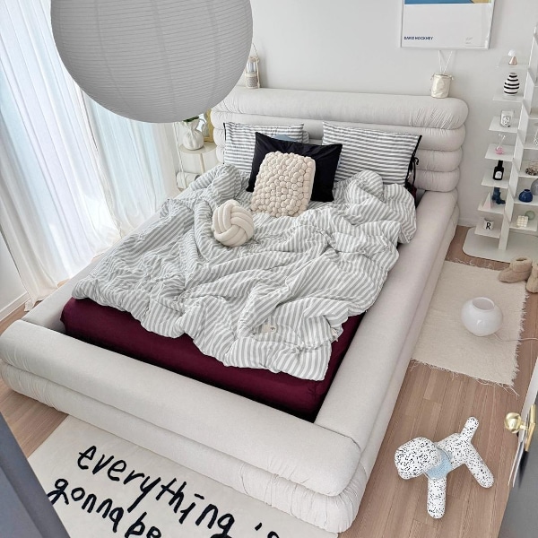 플로우 BED 패브릭침대 프레임_ 퀸 더블 D/Q