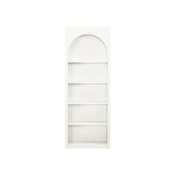 아크 5단책장 80cm_화이트