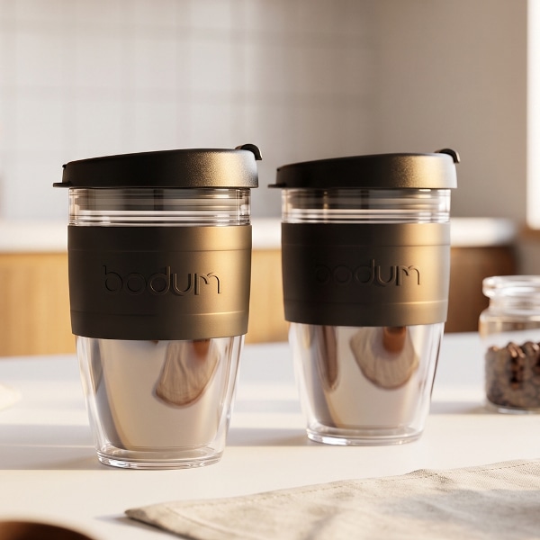 [10% 쿠폰] 보덤 조이컵 트래블머그 250ml 블랙(1+1)